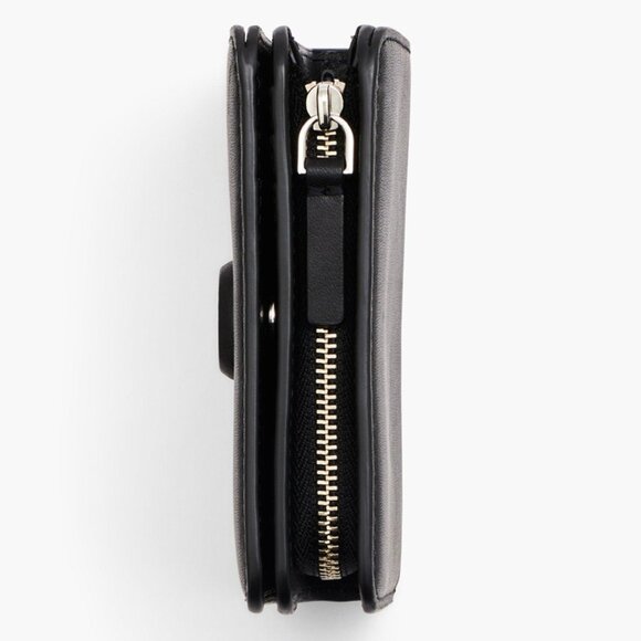 Marc Jacobs Smooth Black Leather Compact Wallet - Picture 5 of 6